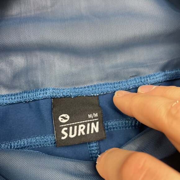 Lot x2 Surin Sport Leggings Athletic Gym / Yoga Floral AOP Tropical Women Sz M - Picture 8 of 16